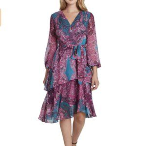 NWT! Be the Belle of the Ball in this Tahari ASL wrap dress